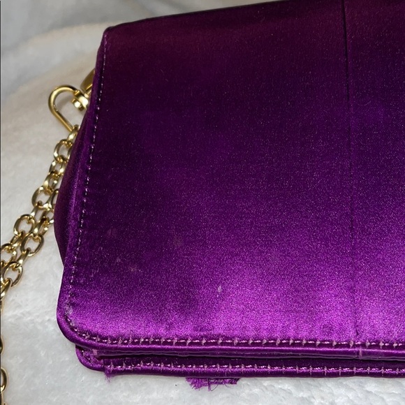 COPY - Bcbgmaxazzari Purple Wristlet / Satin - Cu… - Picture 5 of 12